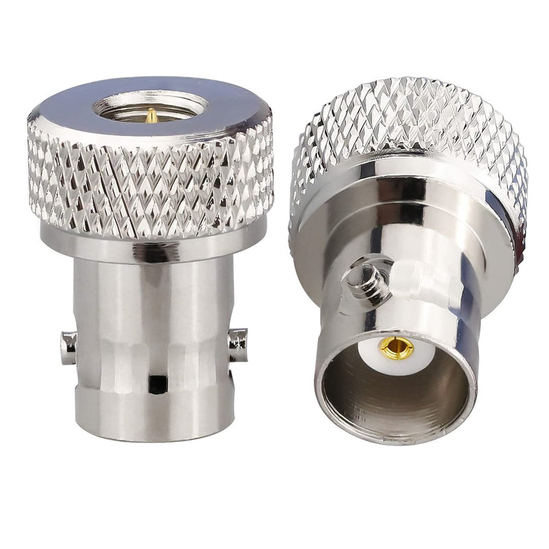 TUOLNK SMA Male to BNC Female RF Coax Connector for Two Way Radio Walkie Talkie RF Coaxial Adapter BNC to SMA Coax Adapter 2 Set