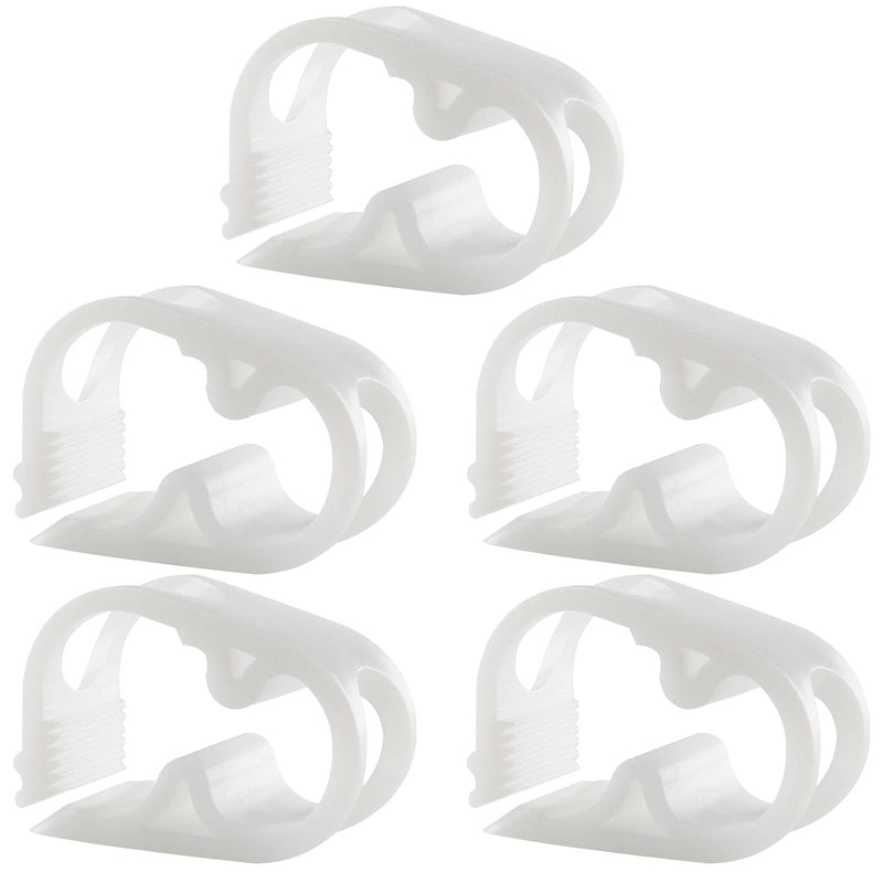 Kyuionty 1/4" - 1/2" Plastic Tubing Clamps Adjustable Tube Clamp, Laboratory Pinch Valve Flow Control Hose Clamp - Pack of 5 1/4" - 1/2"