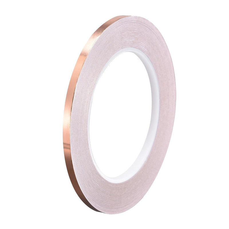 uxcell Single-Sided Conductive Tape Copper Foil Tape 5mm x 30m/98.4ft for Guitar,EMI Shielding Crafts, Electrical Repairs 1pcs