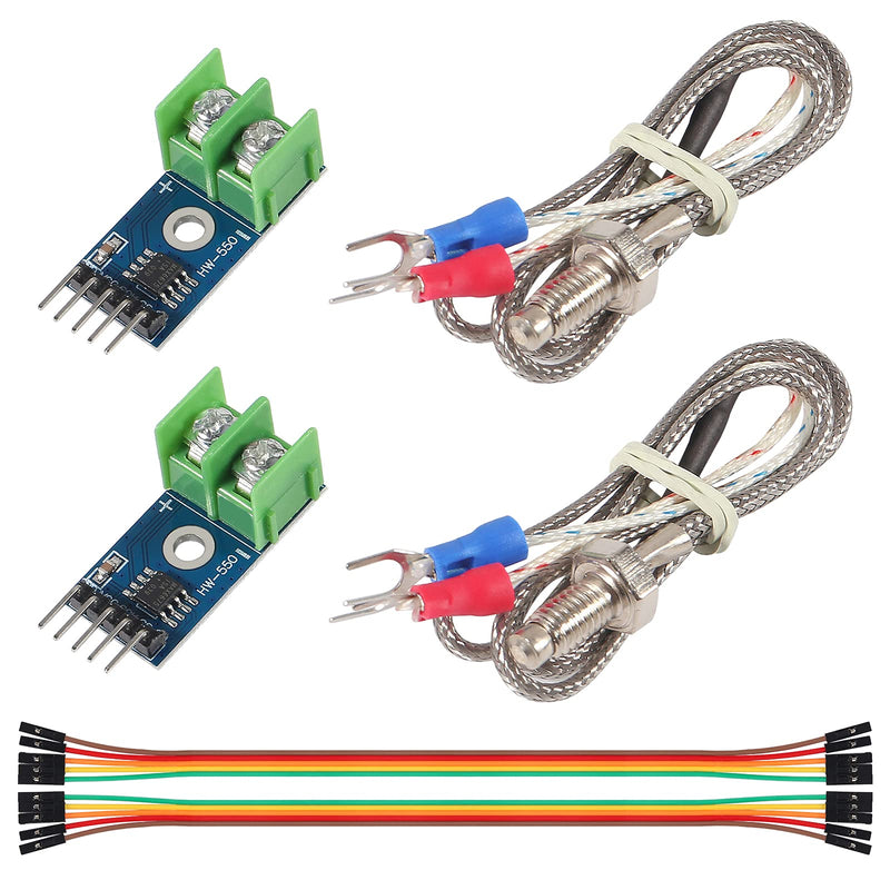 2PCS DC 3-5V MAX6675 Module +K Type Thermocouple Temperature Sensor with Cable Cord for Ar-duino for Raspberry Pi