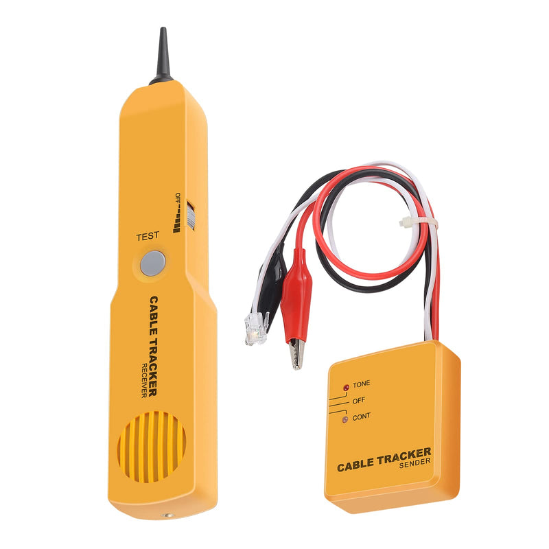 Electrical Wire Tracer Cable Finder Tone Generator Probe Circuit Tracer Tester-Circuit Breaker Finder-Tone Generator and Probe kit with RJ11 Plug, Circuit Continuity Tester, Network Telephone line 9.13inch 1