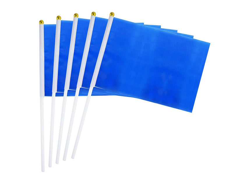 WXTWK 25 Pack Solid Navy Blue Flag Small Mini Plain Blue DIY Color Flags On Stick,marking decoration supplies,Grand Opening,Kids Birthday,Party Events Celebration 25PACK blue