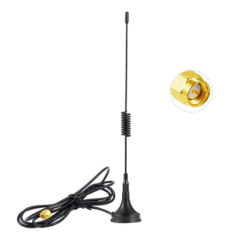 POBADY 868 MHz Antenna GSM 3dBi SMA Antenna Extension Cable 3M RG174 Cable Magnetic Base SMA Male Adapter Compatible with CCU3 CCU2 Raspberry Pi HM MOD RPI PCB kit ELV kit Raspberry Matic 868 antenna