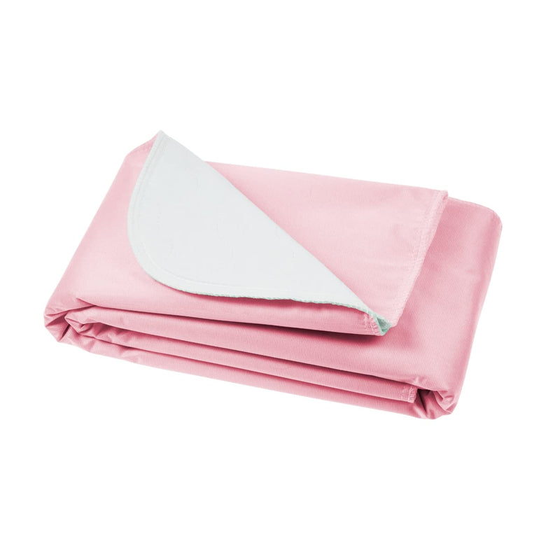 Vive Washable Incontinence Bed Pad - Heavy Duty, Waterproof Overnight Urinary Mattress Protector - Reusable Dry Bed Wetting Underpad (34" x 52", Pink) 34" x 52"