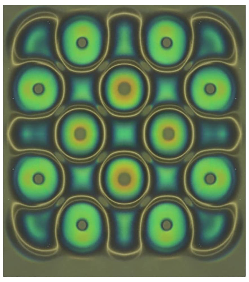 Magnetic Field Viewing Film 4"x4", Magnetic Flux Display, Magnet Pattern Detector, Scientific Project Teaching, Reusable and Automatic Recovery - Brownish Yellow 4"x4"