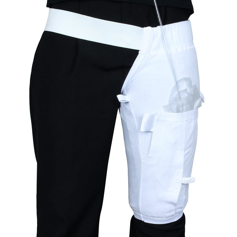 Catheter Leg Bag Holder, Urine Leg Bag Holder Cover with Waist Belt, Foley Leg Bag Sleeve for Incontinence Urine Bag, Washable and Durable.X-Large X-Large