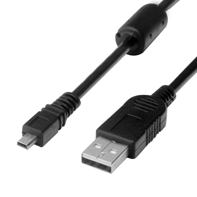 Replacement USB Camera Transfer Data Sync Charger Charging Cable Cord for Panasonic Lumix Camera DMC-G7 DMC-S5 DMC-ZS25 DMC-TZ35 ZS40 TS30 SZ3 TZ8 TZ11 TZ15 TZ24 F2 FH25 FH4 FH5 & More (Black)