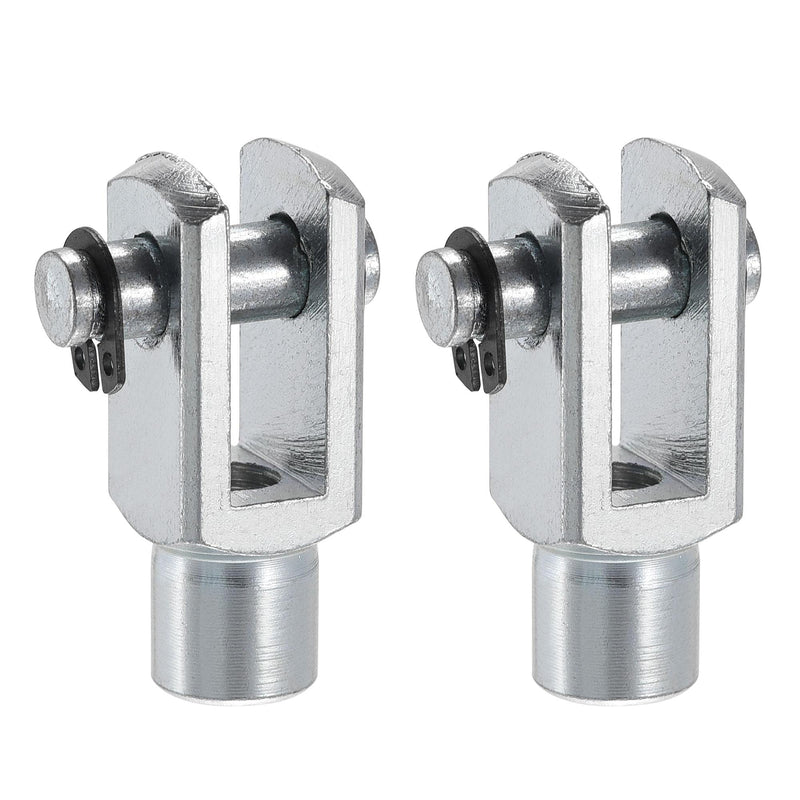 uxcell Air Cylinder Rod Clevis End 33mm Length M6x1 Female Thread Y Connector 2pcs M6x1mm