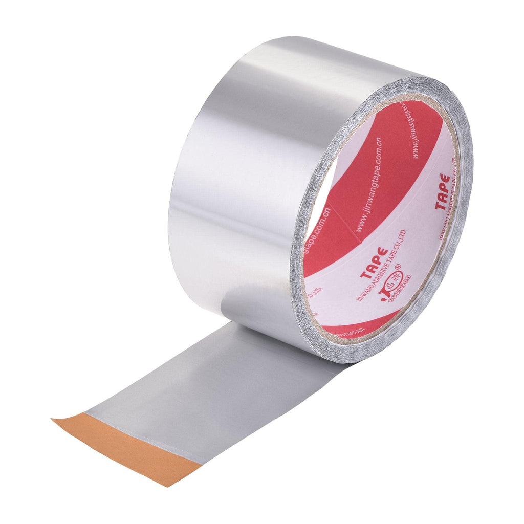 uxcell Aluminum Foil Tape, 48mmx32m Self-Adhesive Waterproof High Temperature Sealing Tapes for HVAC Air Duct Pipe Insulation