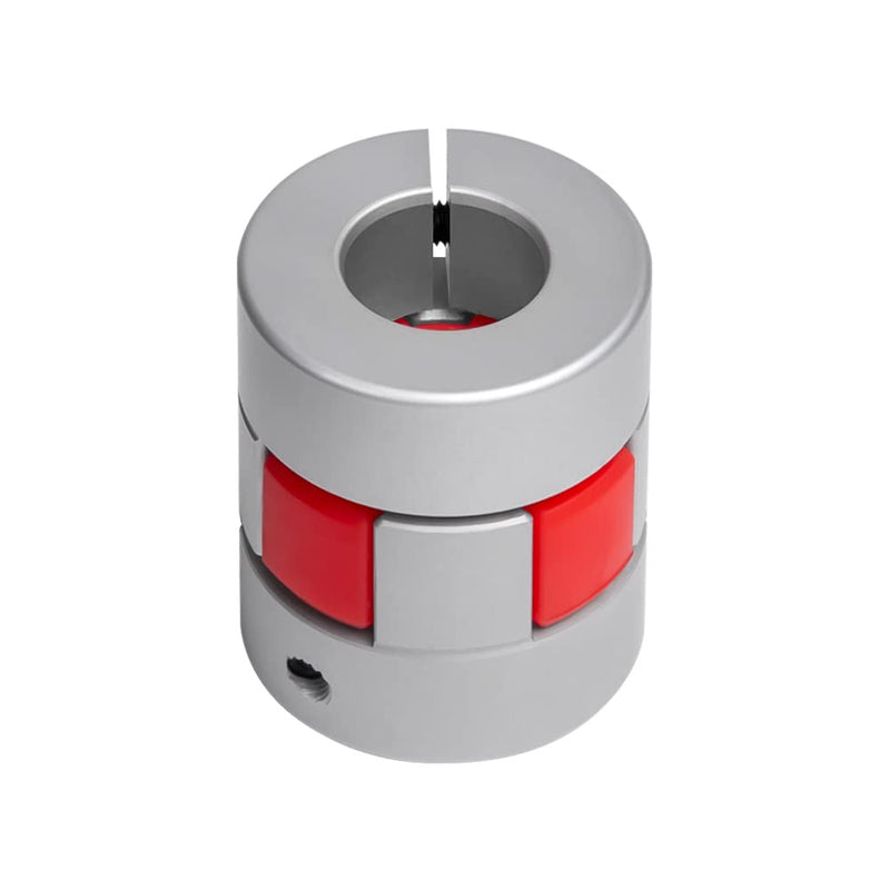 Sinoblu D25 L30 5mm to 10mm Aluminum Shaft Coupling, Flexible Spider Coupling Plam Shape, Shaft Coupler for 3D Printer CNC Machine and Servo Stepper Motor 5-10mm