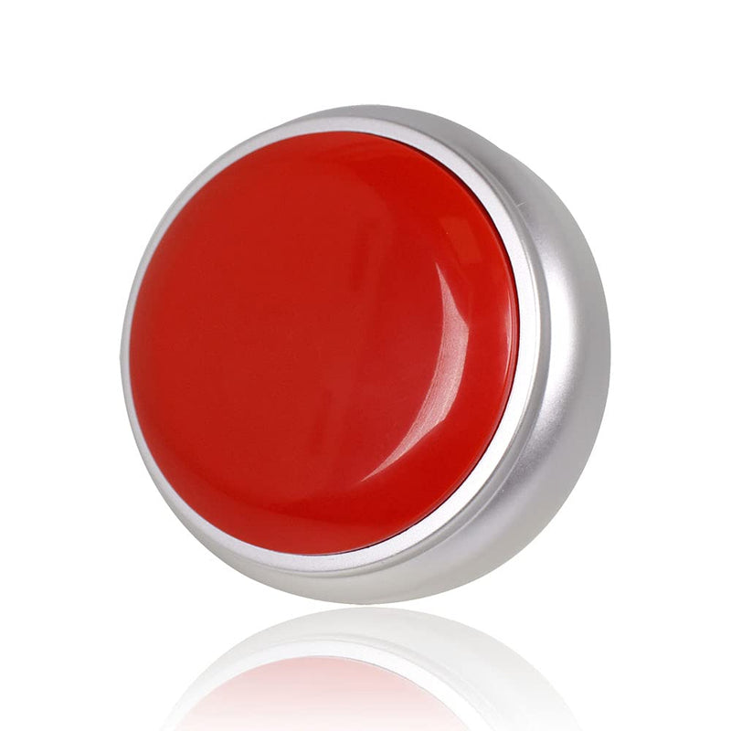 Netual Voice Recorder Buttons Sound Buttons Recordable Custom Easy Button Record Any 30S Message Battery Included(Red+Silver)