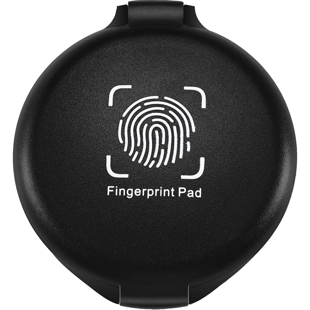 5 Pieces Fingerprint Ink Pads Thumbprint Ink Pads Black Ink Pad Stamp Pad for Office Notary Supplies Identification Notary Security ID Fingerprint Cards Law Enforcement Fingerprint Kit