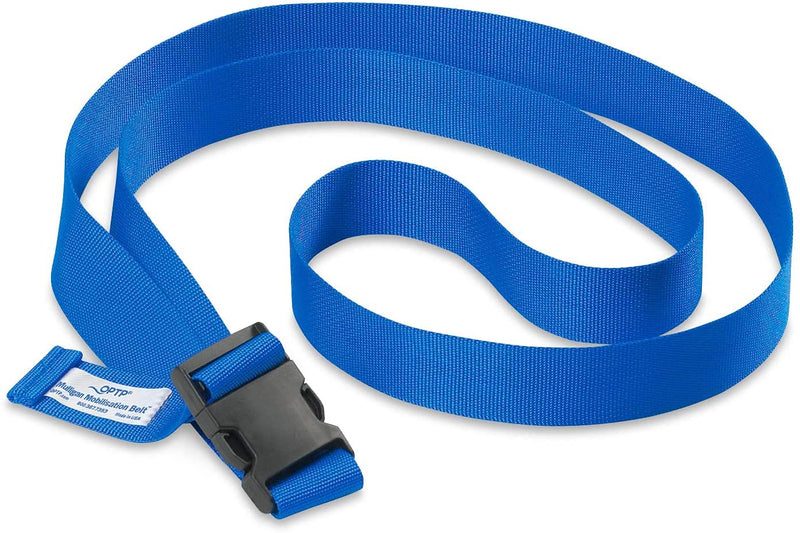 Extremity Mobilization Belt, Strap, Band Intended for Physical Therapy, Rehab, Stretching, Manual Traction, and Mobility with Pad Blue