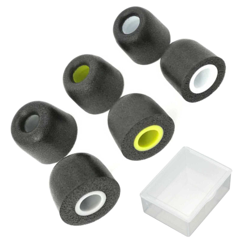 Jifeijidian Memory Foam Eartips for Jaybird Run BlueBuds X X2 X3 X4 Tarah Pro Freedom 2 F5 Earplug Ear Buds Covers Replacement Accessories Soft Comfortable Noise Isolation Anti Slip No Pain SML 3Pairs