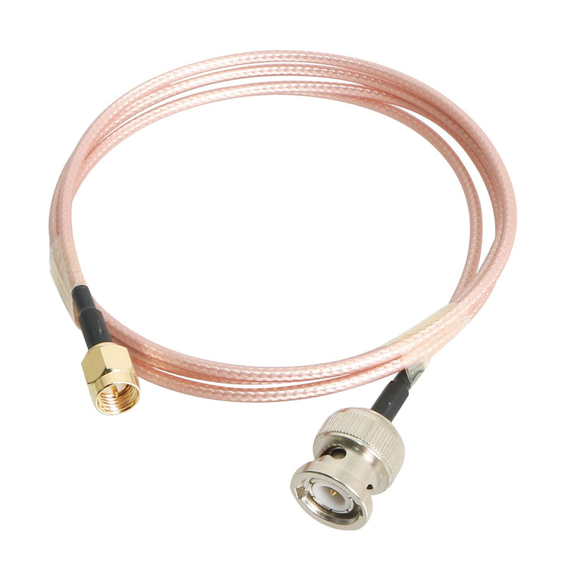 Aoje-Link RF Coaxial Cable SMA Male to BNC Male RG316 Coax Cable Jumper for DIY Radio, 3G/4G/5G/LTE/Antenna, Audio and Video Signal Transmission, 800mm 1Pcs