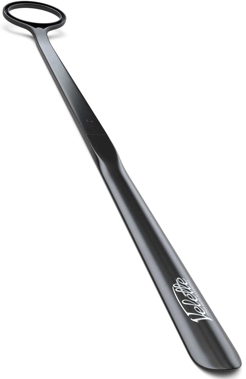 Velette Plastic Shoe Horn - Long Handle Shoe Horns for Seniors, Men, Women and Kids - 30 Inch Shoehorn Helper for Boots, Dress Shoes and Sneakers
