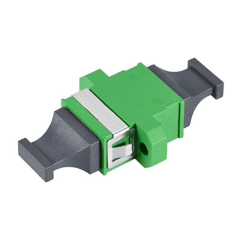uxcell SM/MM MPO Fiber Optic Connector, Low Loss Quick Optical Adapter for MPO/MTP Green 44x25x10mm