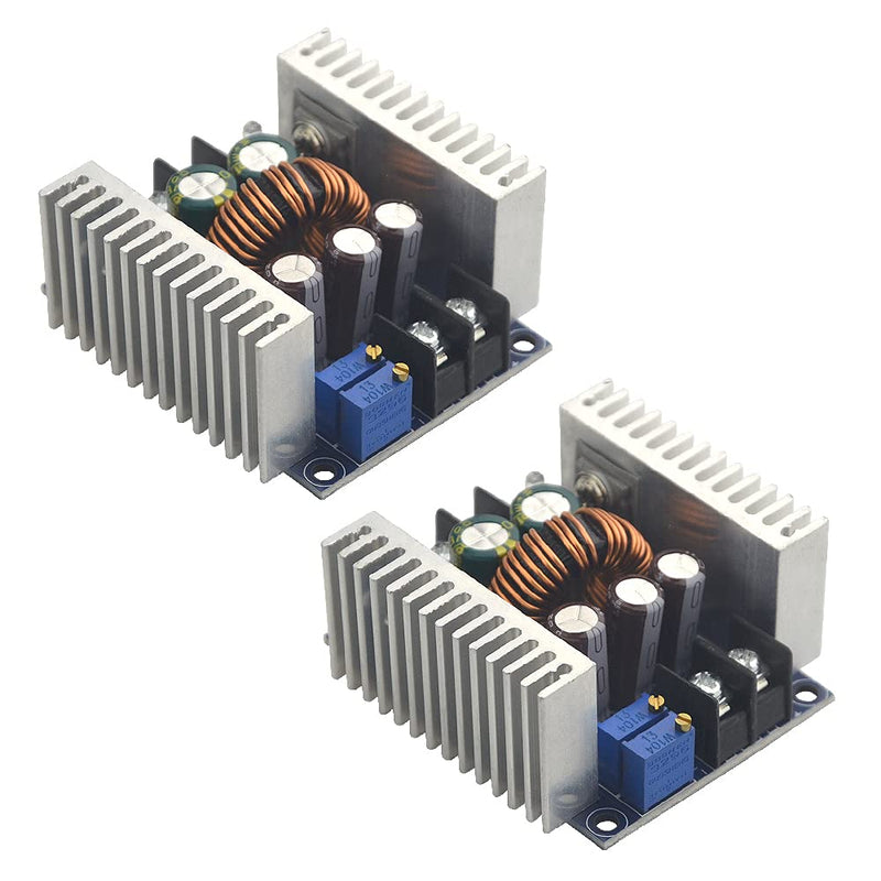 XINGYHENG 2Pcs 20A 300W High-Power Buck Converter Module DC 6-40V to DC 1.2-36V Adjustable Constant Voltage Constant Current Power Module Charging LED Drive with Short Circuit Protection