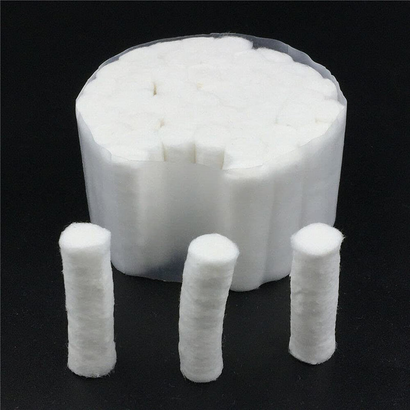 TM Global Equipment 600 Dental Gauze Rolls, Cottons Pads for Dentists, Rolled Cotton Ball, Nose Plugs for Kids and Adults, Nosebleed Kit Accessories, Mouth Gauze, Non Sterile, 1.5 Inch