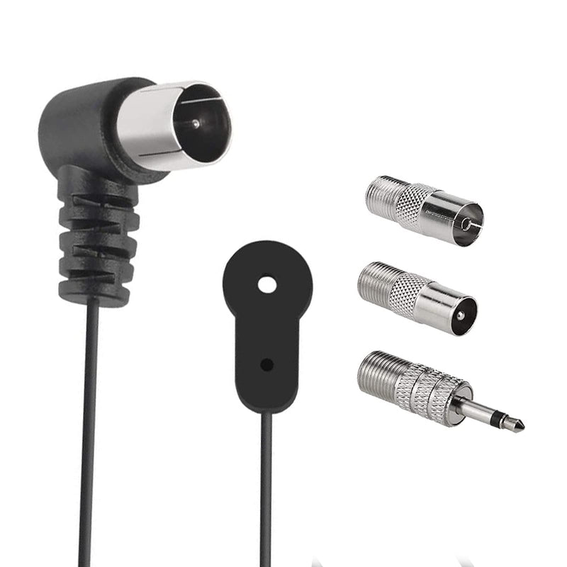 AEDIKO FM Antenna for Indoor Stereo Receiver 75 Ohm FM Radio Antenna with Adapter for Pioneer Onkyo Yamaha Marantz Bose Wave Music System Indoor Digital HD Radio FM Radio Bluetooth Stereo Receiver