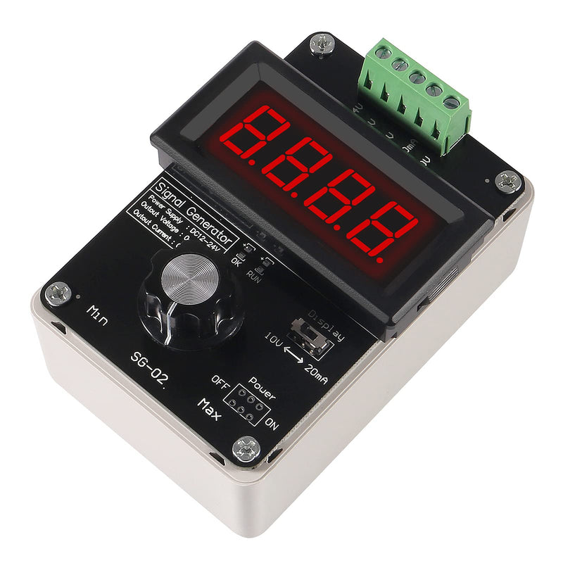 4-20mA Adjustable Signal Generator ,AITRIP DC 0-10V 0 4-20mA Current Voltage Analog Simulator for Value Adjusting PLC Panel LED Testing