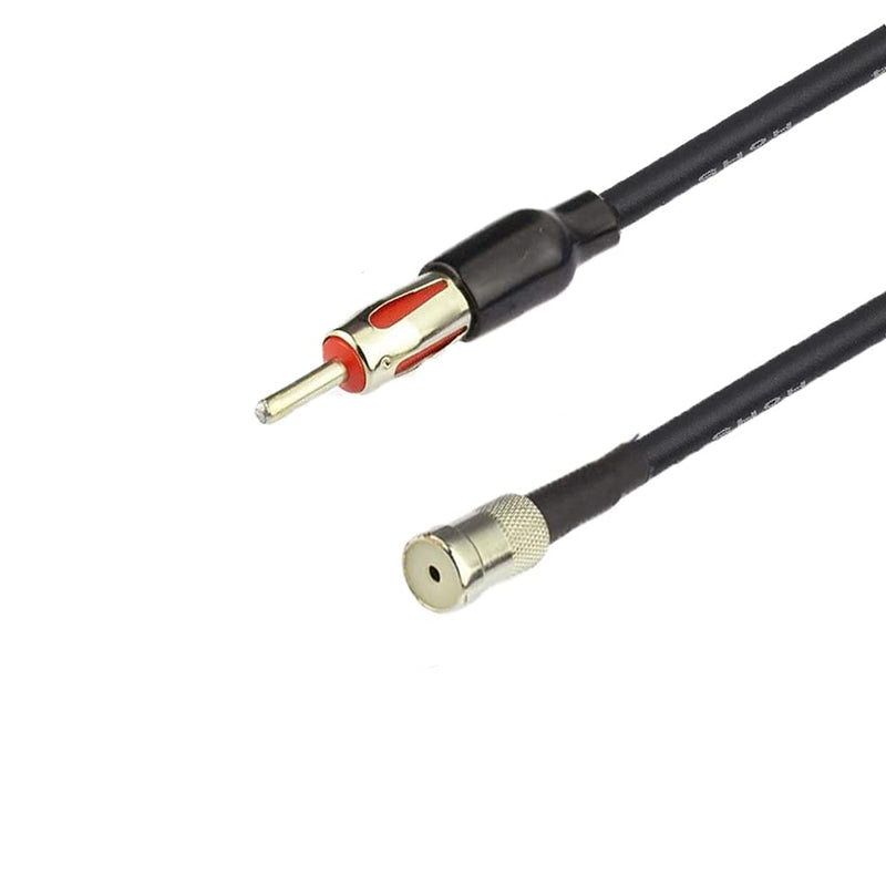 RedYutou car Radio Antenna CD Player Antenna Modification line ISO to DIN Cable,10in/25CM ISO Female to DIN Cable