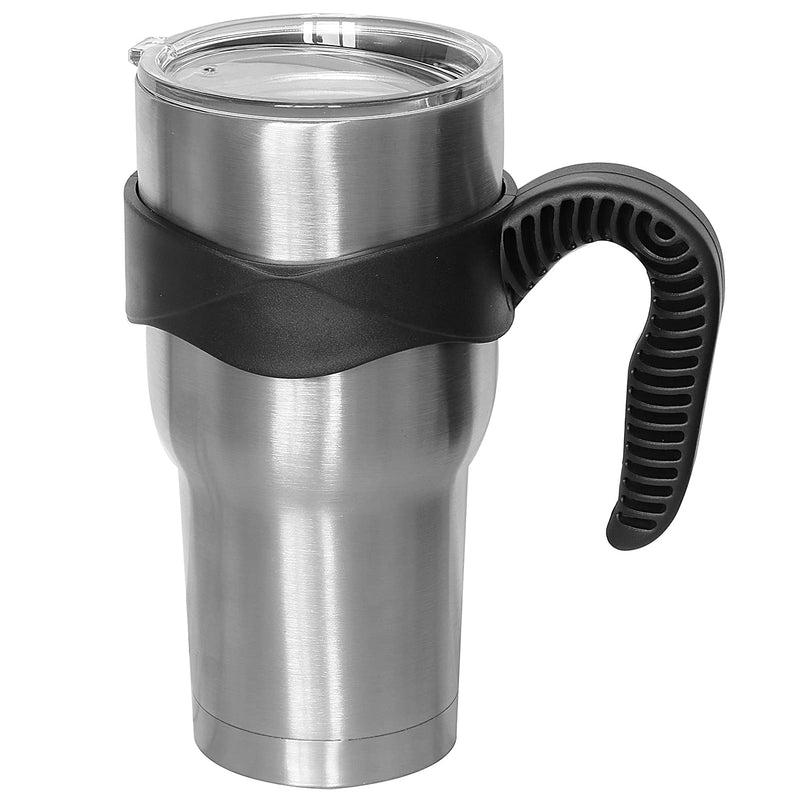 Colorful PoPo 30 oz Tumbler Handle - Available for 30oz Yeti Tumbler, OZARK TRAIL and more - BPA FREE ( 30 ounce, Black)