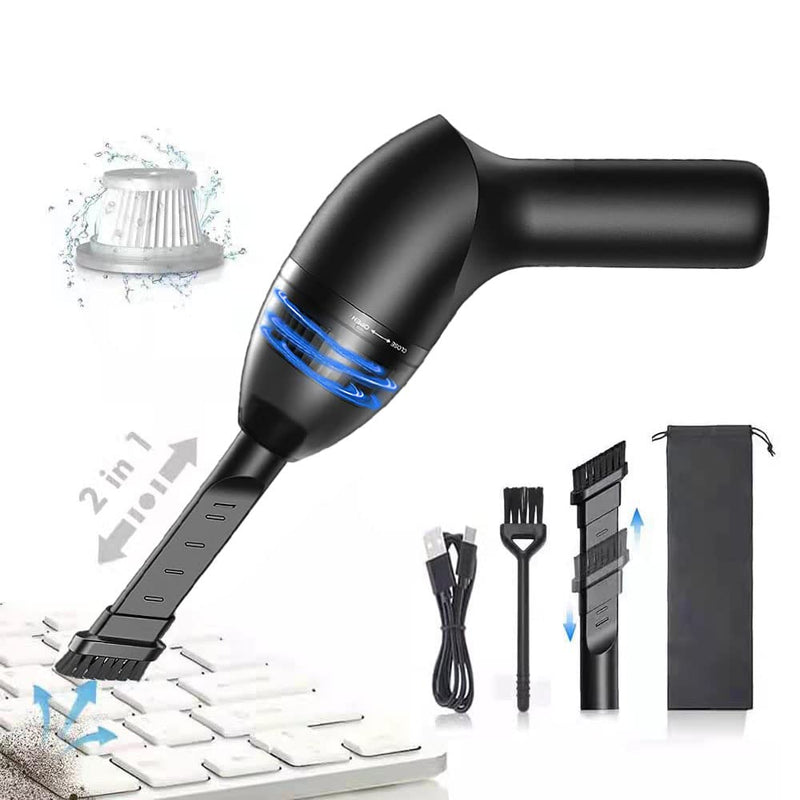 HONKYOB Keyboard Vacuum Cleaner Mini Vacuum Cleaner Rechargeable Cordless Vacuum Desk Vacuum Cleaner Computer Vacuum Cleaners with LED Light for Cleaning Dust,Hair,Crumbs,Car, Sewing Machine(H043) H043