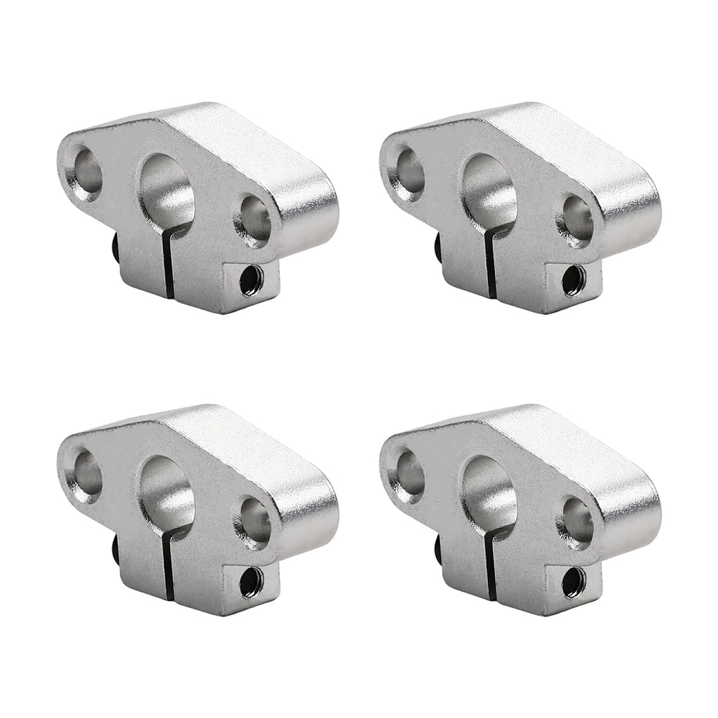 Bettomshin 4Pcs Aluminum Alloy SHF10 Linear Clamping Rod Rail Shaft Support Guide Motion for 0.39inch Diameter Shaft