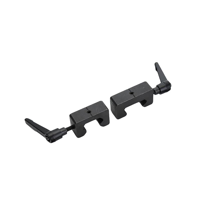 Mssoomm Anti-Collision Block Stopper for HG15 15mm Rail, Linear Guide Rail Fixed Slider Bearing Block Ring, Positioning Block, Side Lock Buckle, Anti-Dropping, 2Pcs with 2Pcs Handle