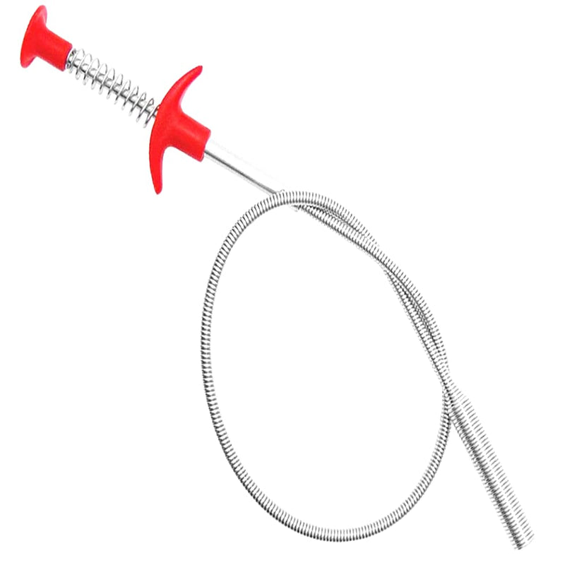 ALINNA Flexible Grabber Claw Pick Up Reacher Tool With 4 Claws Bendable Hose Pickup Reaching Assist Tool for Litter Pick, Home Sink, Drains, Toilet(24 Inches) Silver