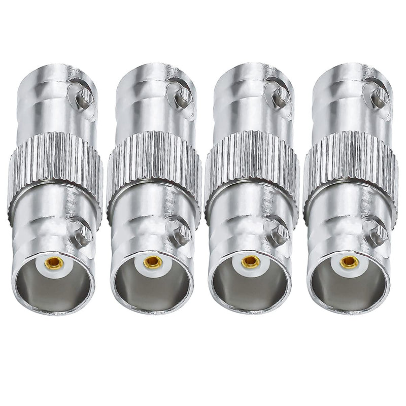 BNC Connector BNC Female to BNC Female Coax Connector TUOLNK BNC RF Coaxial Adapter for CCTV Security Camera Radio Extension Cable 4pcs