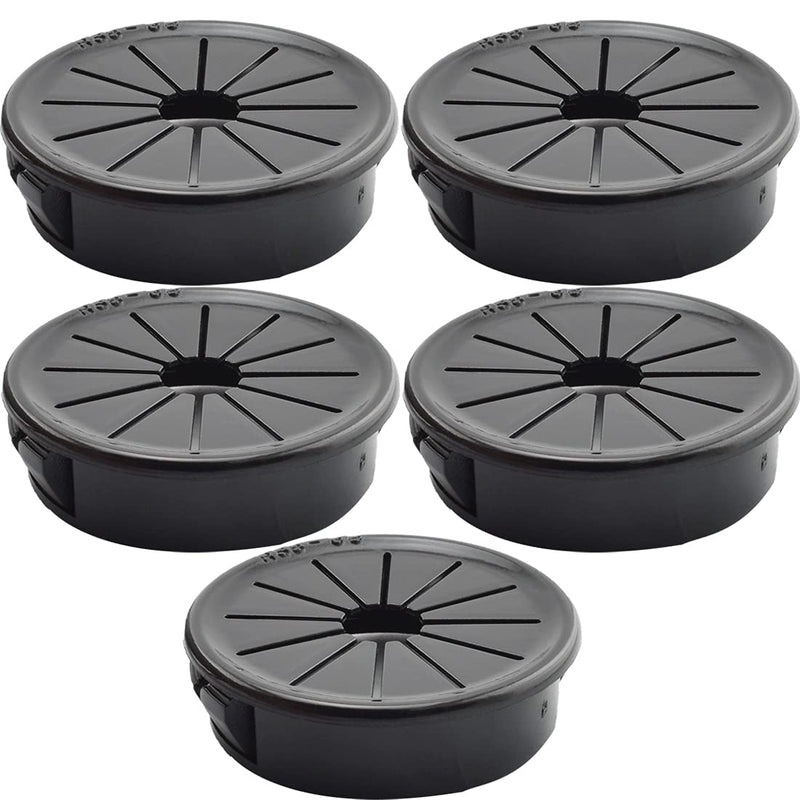 1-1/2 Inch Cable Grommets Petal-Shaped Buckle Type Wire Hole Cover for Cord Management and Protection of Cabinet, 5PCS 38mm 1-1/2 inch