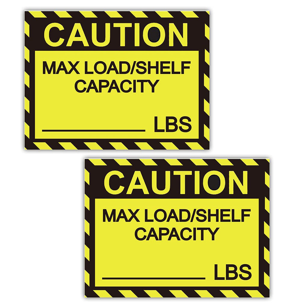 Remarkable Pallet Rack Capacity Label,3×4 Inch Caution MAX LoadShelf LBS Warning Stickers for Warehouse Safety, 25 PcsPack Industrial Strength Sticker