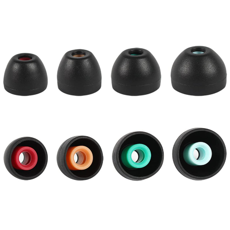 Luckvan Replacement Ear Tips for Sony Earbuds XBA MDR WF Series Silicone Earbuds Tips for Sony in-Ear Earphone WF-1000XM4 WF-SP800N WF-1000XM3 XBA-H1 MDR-XB50AP, etc 4 Pairs Silicone-black