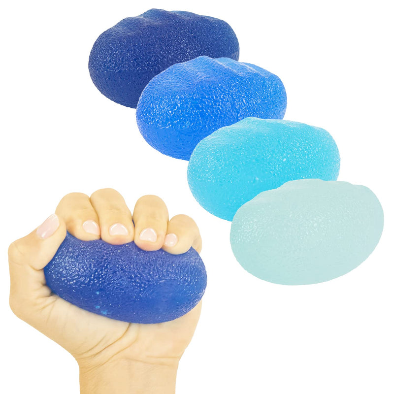 Vive Hand Squeeze Balls - Squishy Exercise Eggs Hand Therapy, Stress Relief, Arthritis & Grip Strength Therapy - Strength Trainer Equipment for Finger, Wrist, Carpal Tunnel - Squeezing Egg Trainer 4