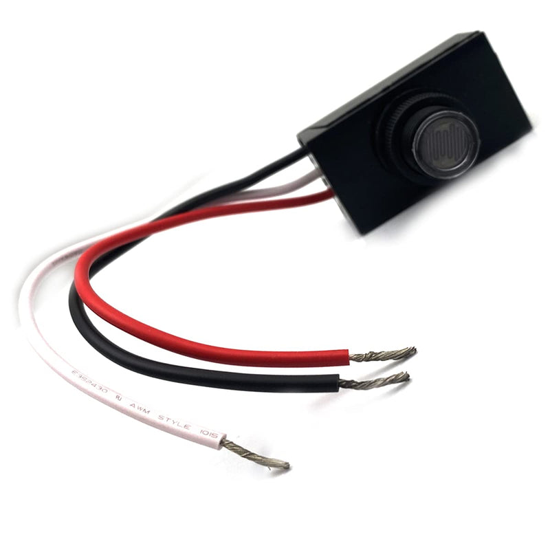 Kiro&Seeu Photoelectric Switch,Light Control Sensor Button Switch,120V AC Outdoor Hard-Wired Post Eye Light Control, Dusk to Dawn Sensor,with Automatic Illumination Detection Circuit