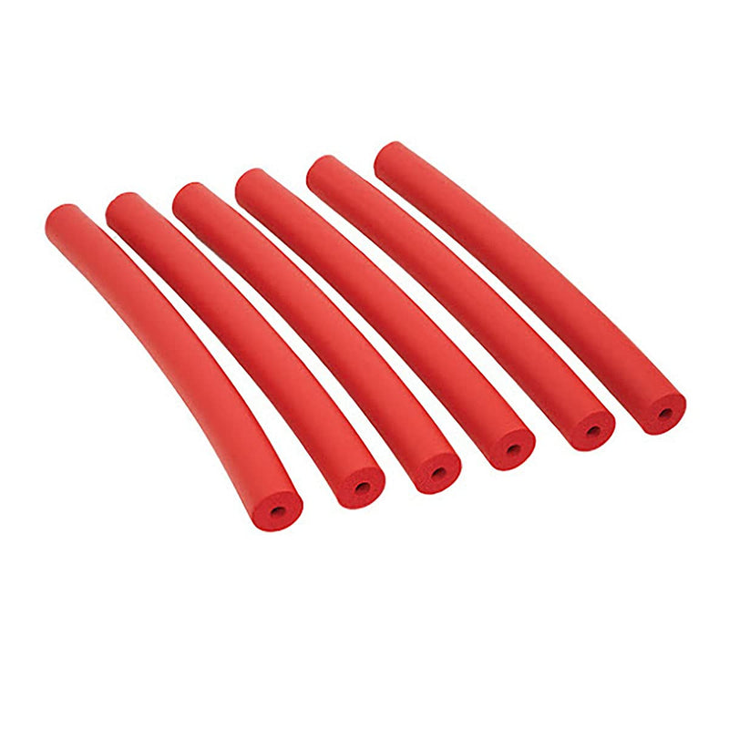 Eif Foam Tubing, Red 3/8" Pack of 6