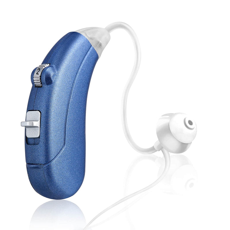 Hearing Amplifier for Seniors Adults Noise-Cancelling - Miracle Ear Digital Personal Sound Amplifier Devices with Volume Control As Seen On TV Hearing Aid Cleaning Tools Included (Fit Either Ear) Left pre-Assembled