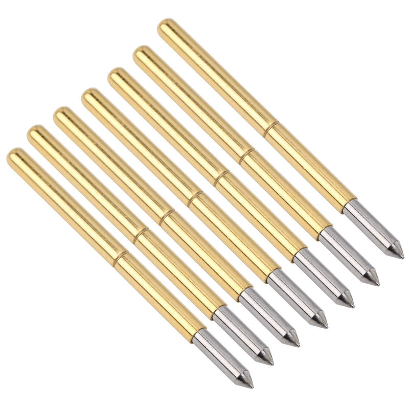 100pcs P125‑B Test Probe, Pin Test Tools 2.0mm Spring Test Detection Probe Pins Brass Pogo Pins