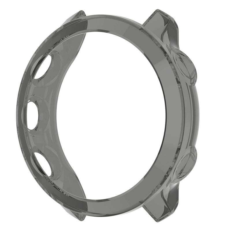 LOKEKE Compatible for Garmin Forerunner 55 Protective Case Cover, TPU Protective Case Cover Shell for Garmin Forerunner 55(TPU Black)