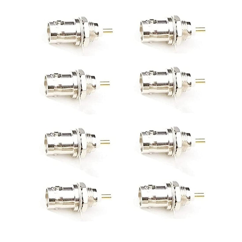 bnafes BNC Chassis Panel Mount Socket Female Jack Solder Type Connectors Adapter 8Pack