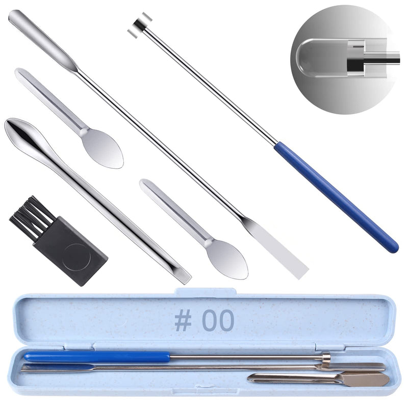 Capsule Filling Machine Pill Filler - Sizes 00 Capsule Special-Purpose Herb Powders Tamper Tool Spoon, Micro Lab Spoons Spatula with Fast and Easy Filling Sizes #00#000 Capsule #00 #000