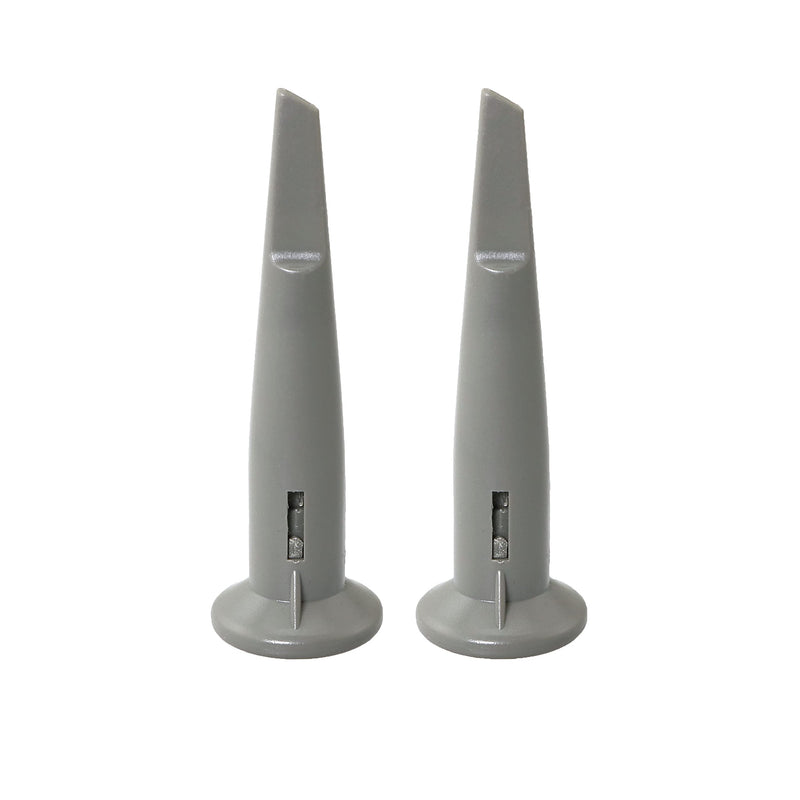 RLECS 2Pcs Universal Oscilloscope Probe Cap Protective Cap Oscilloscope Probe Accessories with Hook, Gray