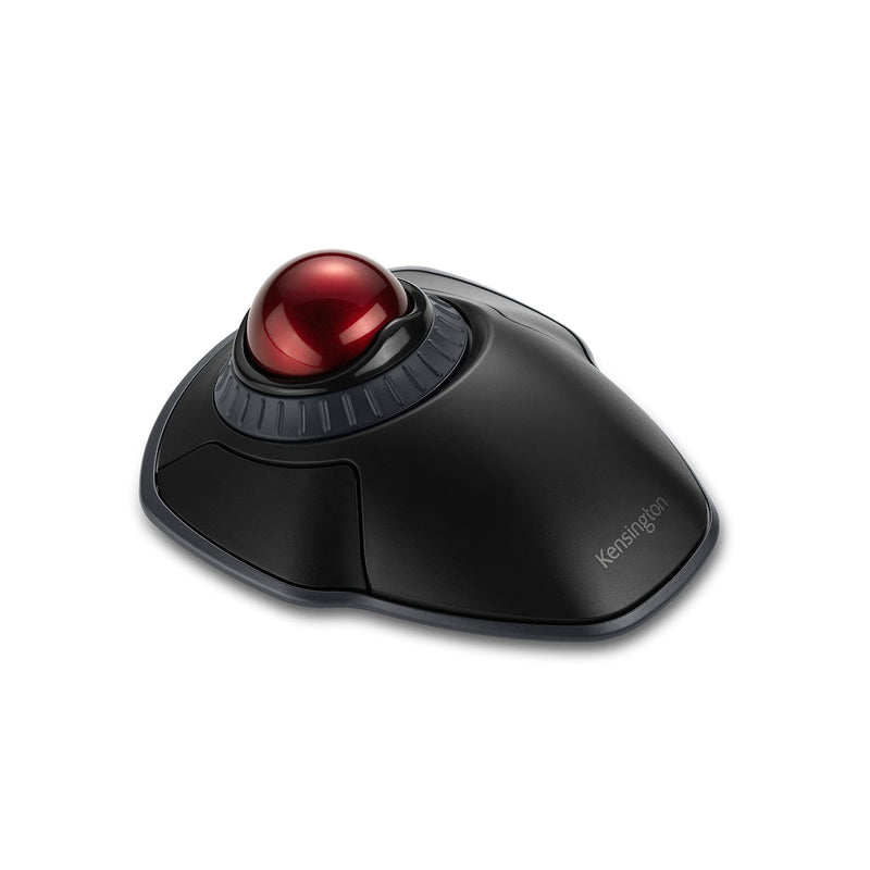 Kensington Orbit Wireless Trackball with Scroll Ring - Black (K70990WW) Black-Red