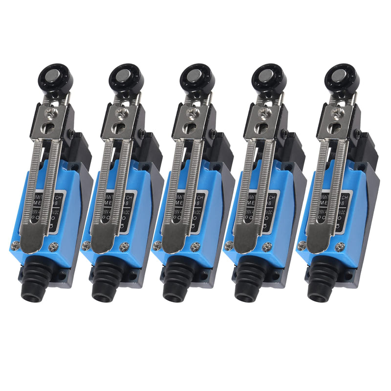 AEDIKO ME-8108 Limit Switch Adjustable Roller Lever Arm Momentary Limit Switch NC-NO for CNC Mill Laser Plasma 3D Printer Door Switch