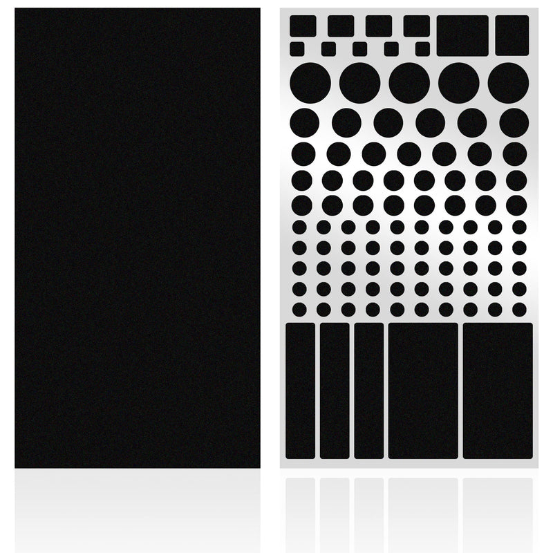 FLANCCI LED Light Blocking Stickers, Light Dimming LED Filters, (2 Sheets) Dimming Sheets for Routers LED Covers Blackout, Dimming 50% ~ 80% of LED Lights