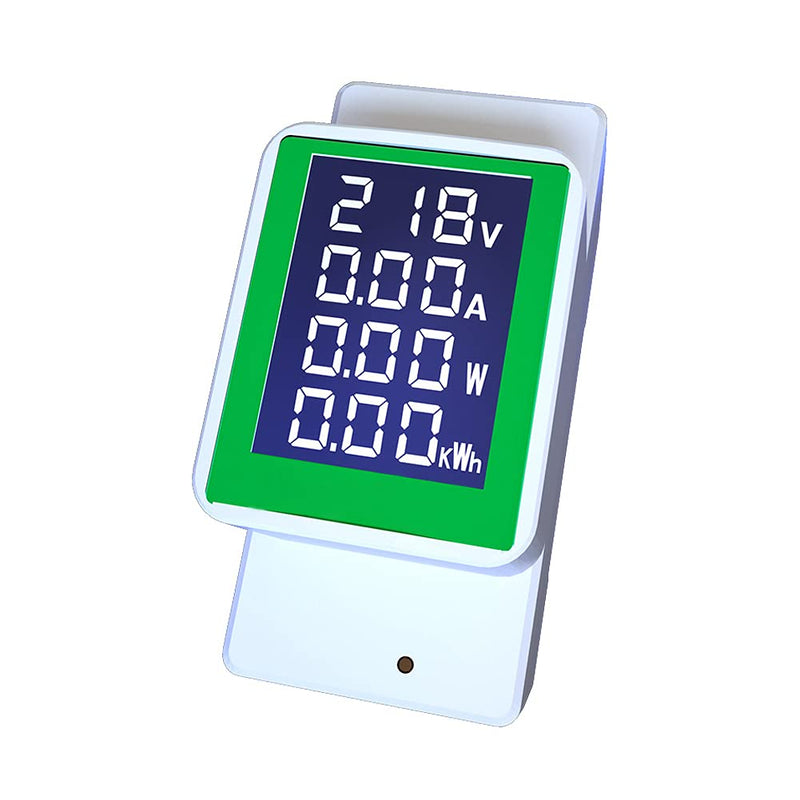 AC 50-300V 100A Multi Function Voltage Amperage Power Meter, Din Rail LCD Digital Backlight Energy Monitor, Built-in Current Transformer Ammeter Voltmeter, Single Phase Tester AC 100A Din Rail Meter