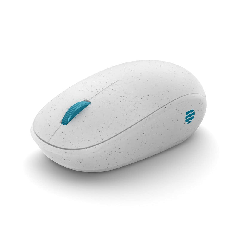 Microsoft Ocean Plastic Mouse. Made from 20% Recycled Ocean Waste, Comfortable Design, Right/Left Hand Use, Wireless Bluetooth Mouse for PC/Laptop/Desktop, Works with for Mac/Windows Computers Seashell