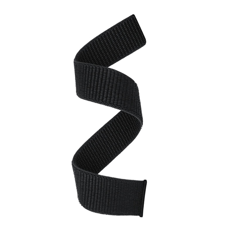 Abanen Hook and Loop Quick Dry 20mm Watch Band for Fenix 6S / Fenix 5S / Descent Mk2S, Woven Nylon Ultralight Sport Wristband Strap for Garmin Fenix 6S Pro/Sapphire,Fenix 5S Plus Black
